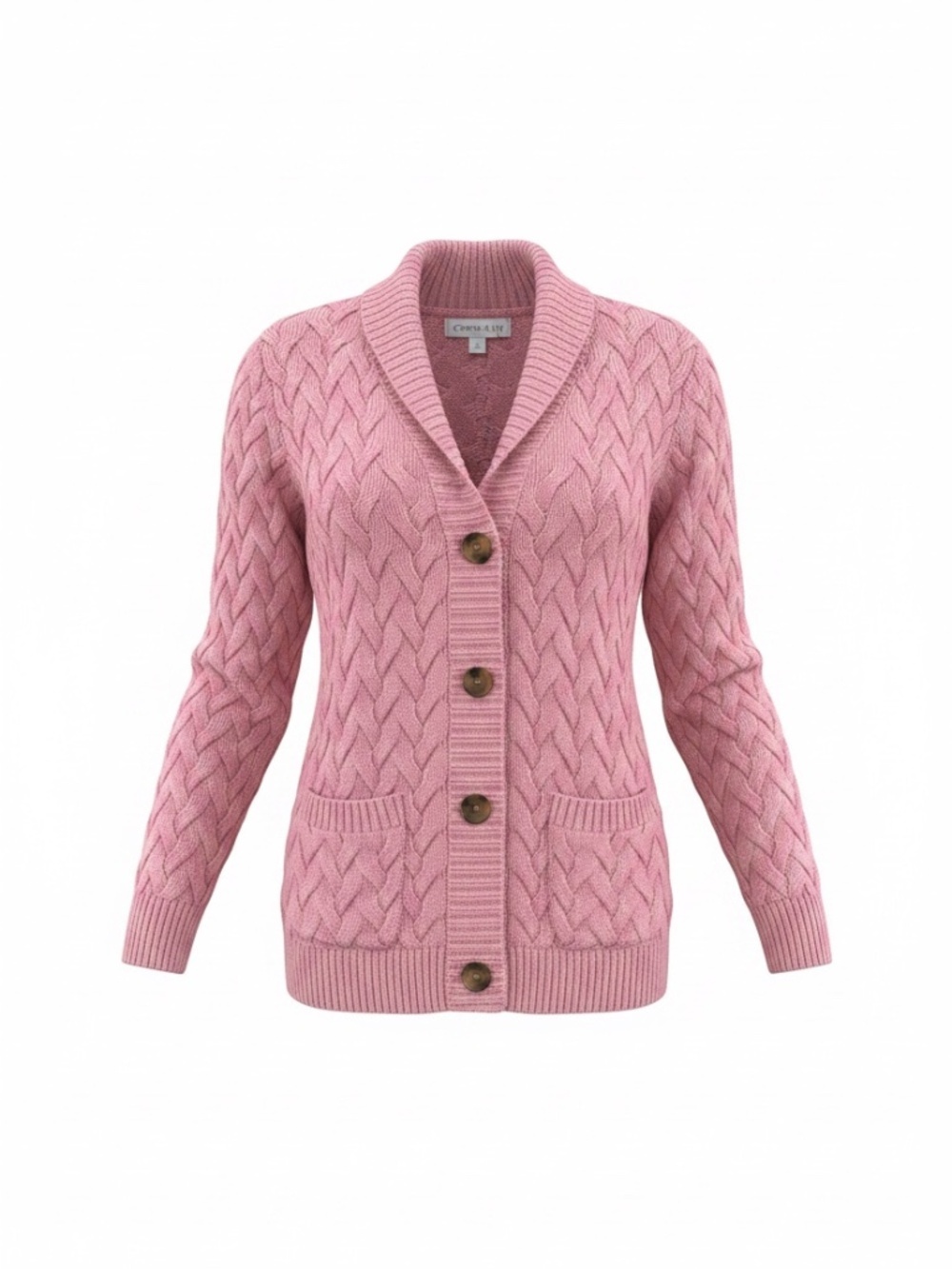 Pale pink Lands End Cardigan XS/P
